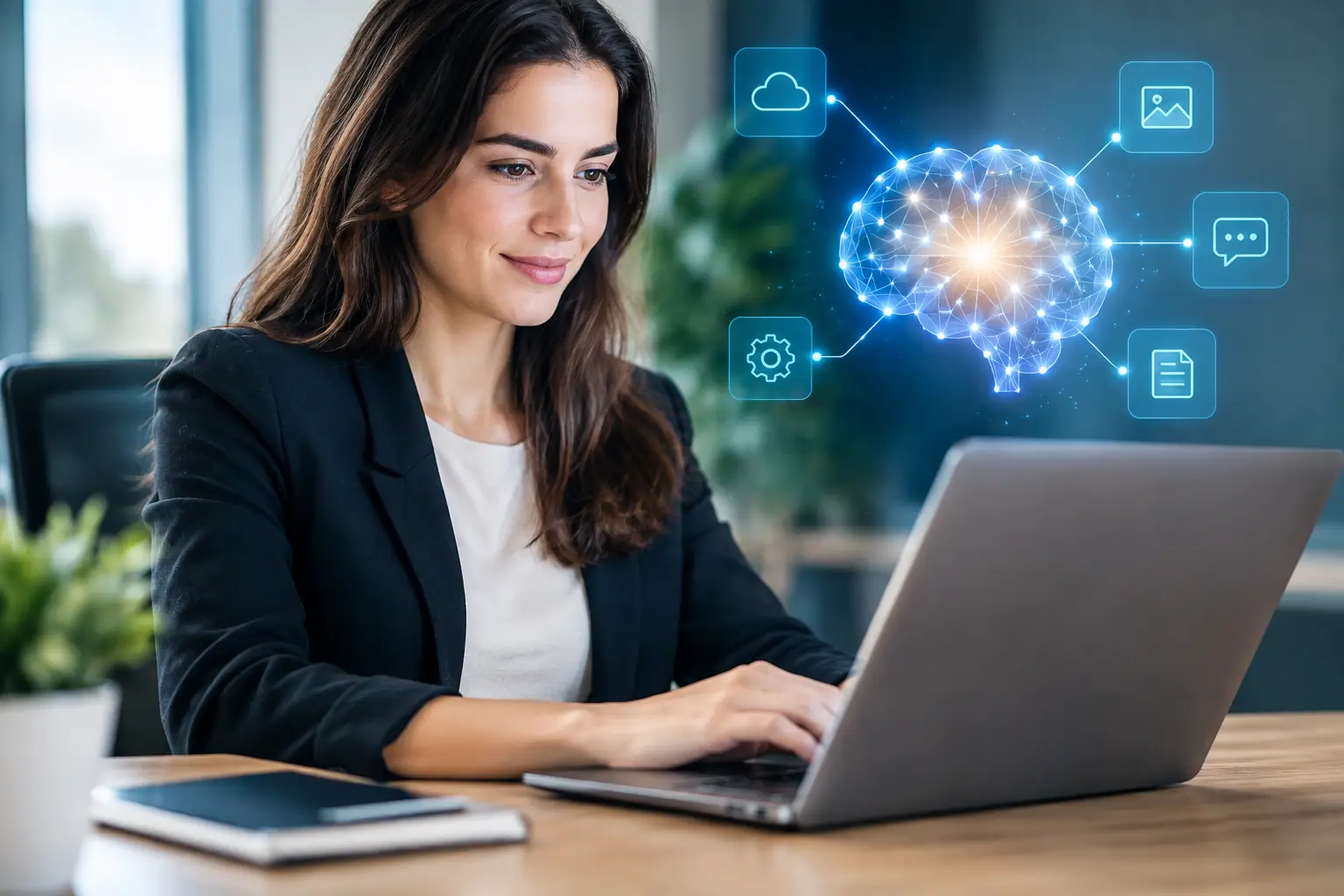 Inteligência artificial generativa empresarial